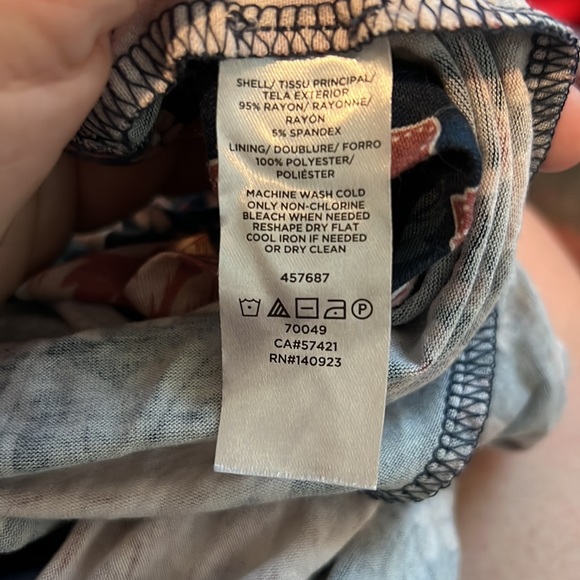 EUC LOFT Outlet Floral Print Dress, Size Large - Picture 4 of 4